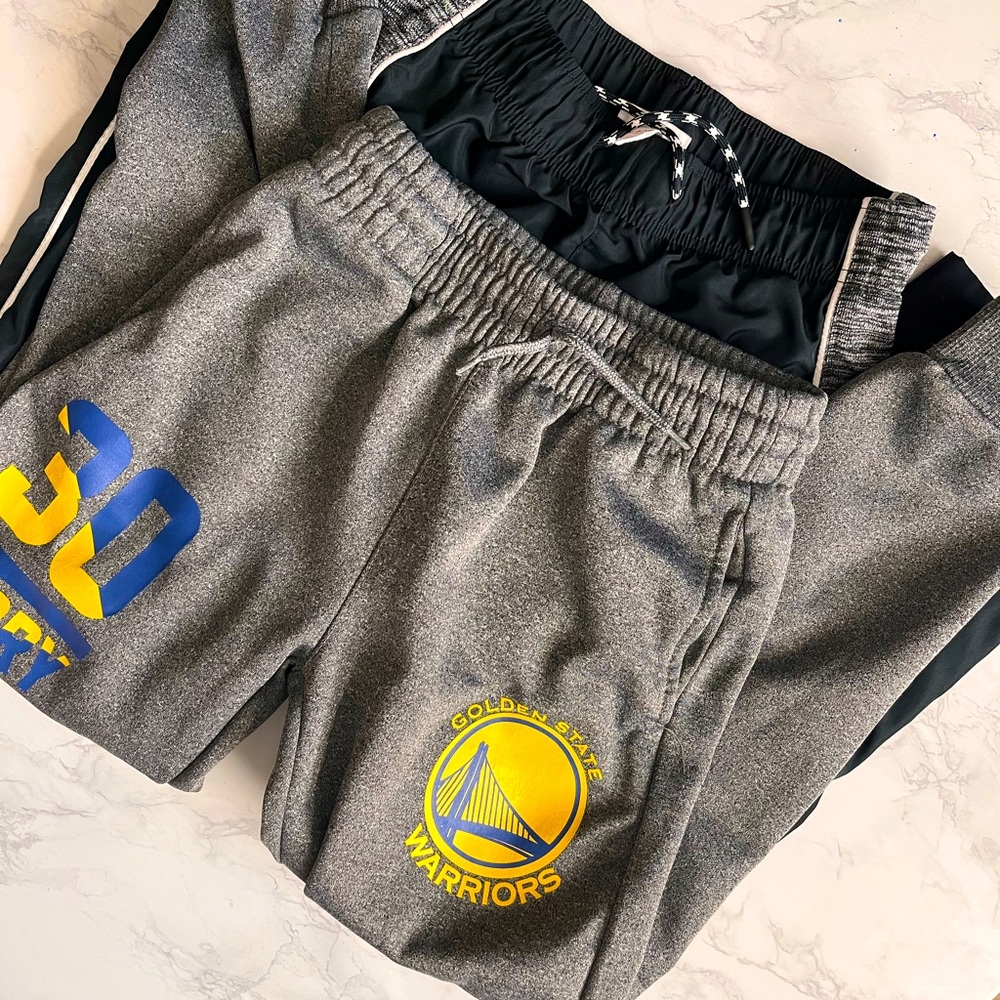 Golden State Warrior Cat&Jack Children’s M Sweatpants and Warmup pants bundle